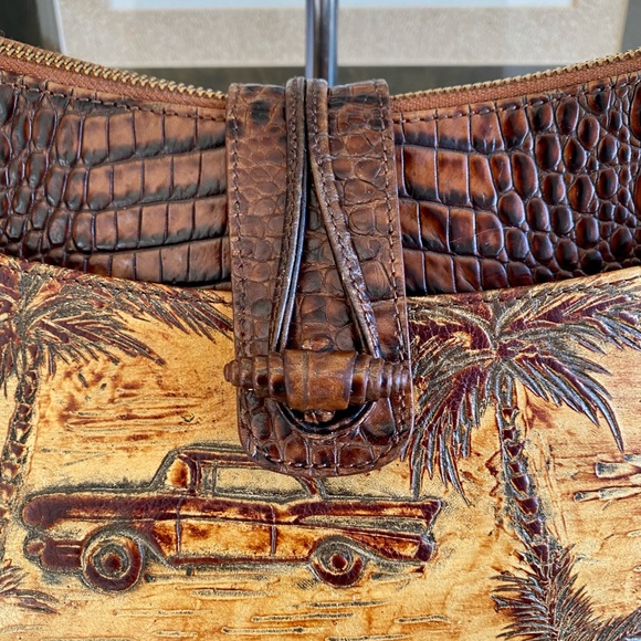 🌴1st Edition🌴CHOCOLATE COPA CABANA ISABELLE BRAHMIN +TORY BURCH BANANAS TASSEL - Picture 14 of 14